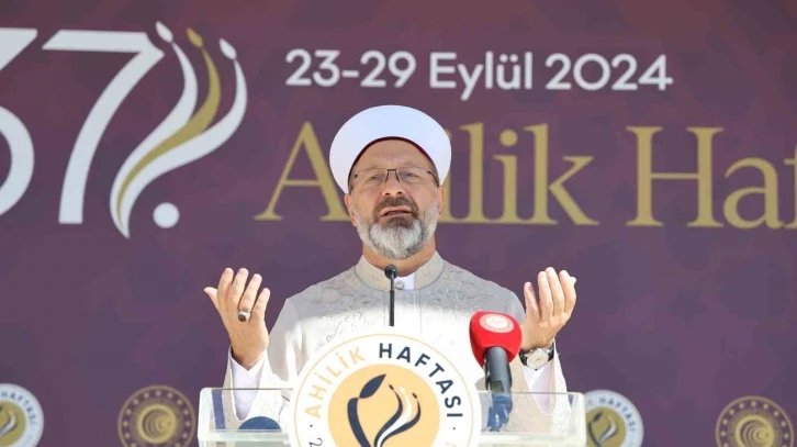 Diyanet İşleri Başkanı Erbaş: "Kur’an-ı Kerim’de 255 ayette yardımlaşma geçer"
