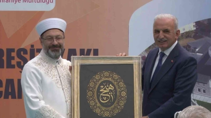 Diyanet İşleri Başkanı Prof. Dr. Ali Erbaş: “Şehirlerimiz camilerimiz ile süslenmeli”
