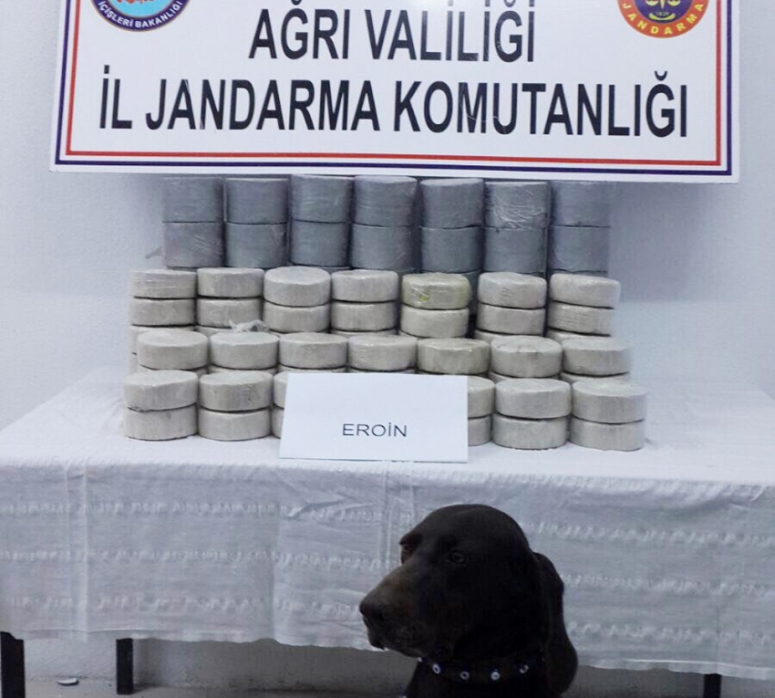 Doğubeyazıt’ta 72 kilo eroin ele geçirildi