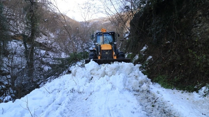 Doğu Karadeniz’de kar nedeniyle kapalı 110 köy yolu bulunuyor
