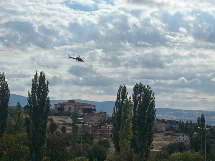 Domaniç’te "inmeyen helikopter" vatandaşları heyecanlandırdı
