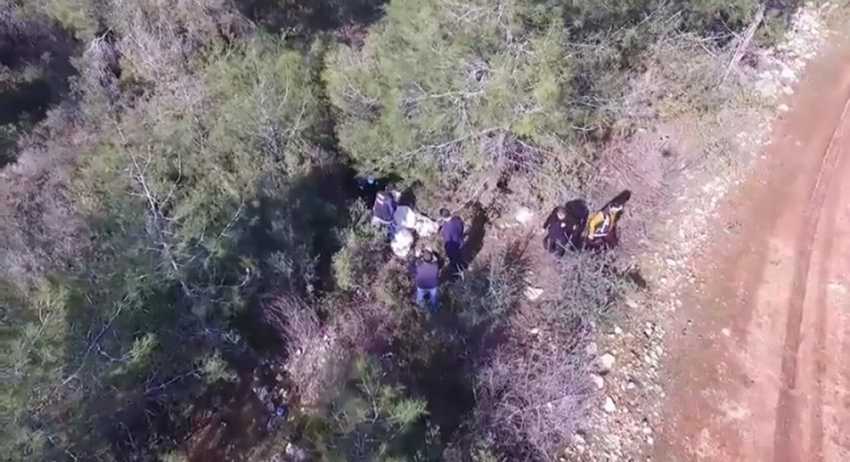 Ormana gizlenen uyuşturucu drone ile bulundu