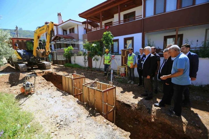 Düğerek Mahallesinde alt yapı çalışmaları devam ediyor
