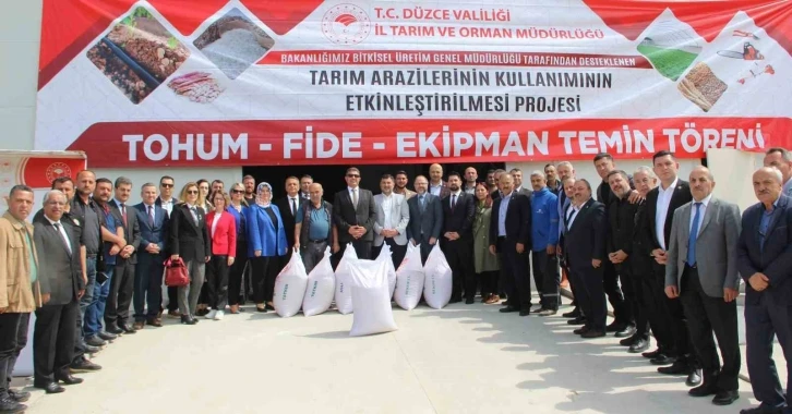 Düzce’de çeltik üreticine tohum desteği
