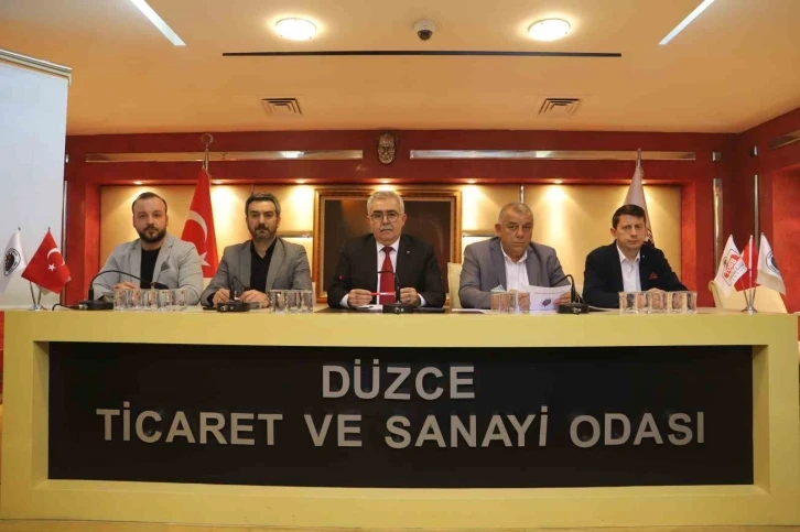 Düzce TSO Meclisinde deprem çalışmaları konuşuldu
