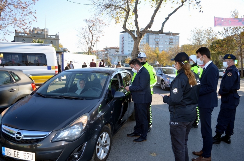 Mudanya’da emniyet kemeri uygulaması