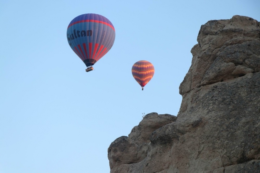 Kapadokya’da balon turları iptal edildi