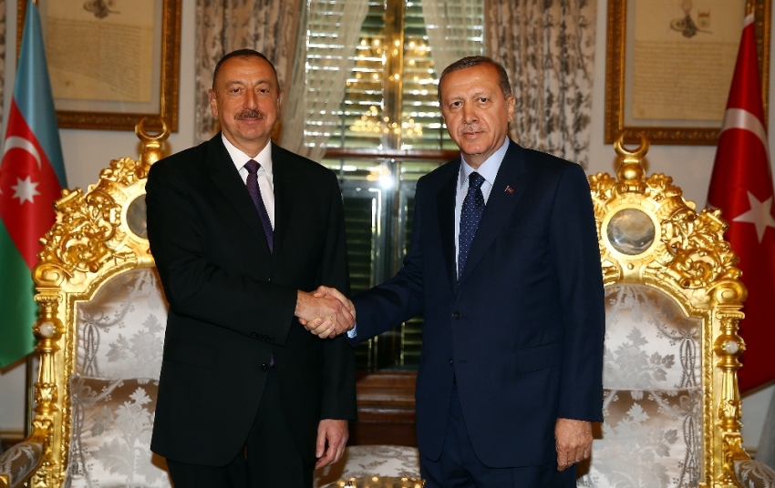 Erdoğan Aliyev'le görüştü!