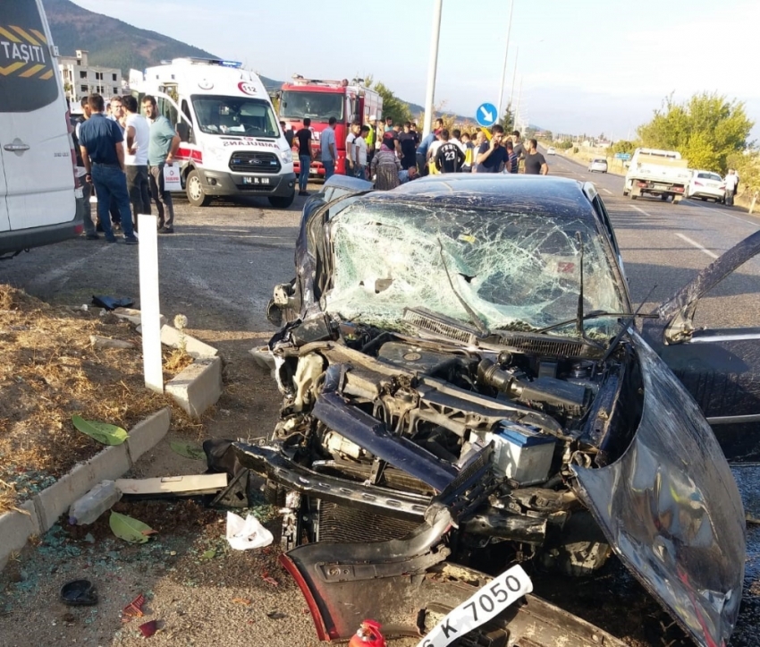 Kahramanmaraş’ta trafik kazası: 1 ölü, 15 yaralı