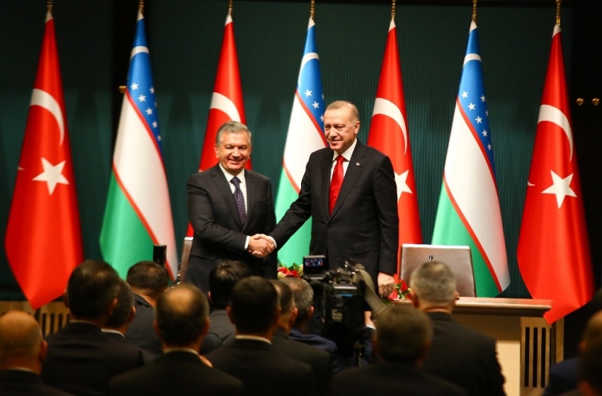 Erdoğan-Mirziyoyev ortak basın toplantısı