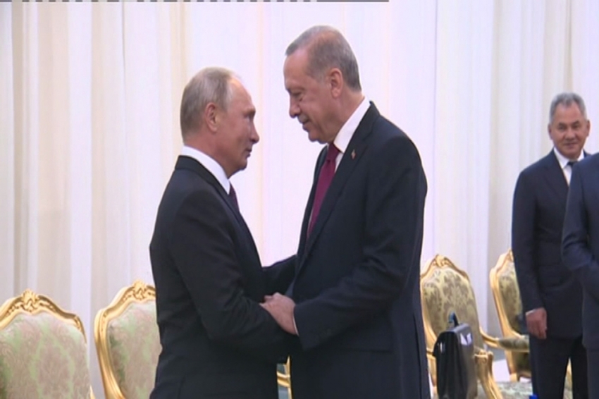 Cumhurbaşkanı Erdoğan Putin ile görüştü