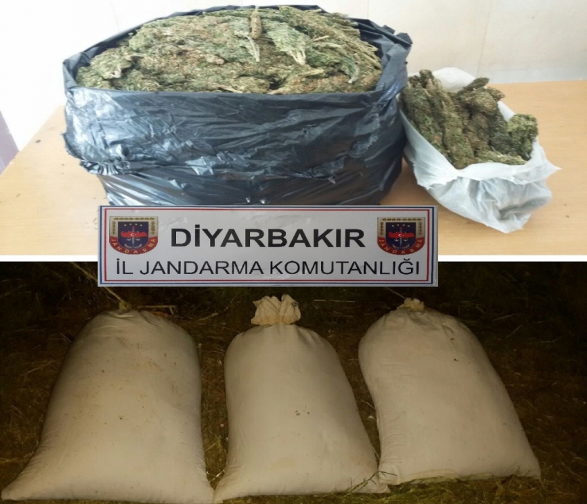 Diyarbakır’da 52 kilo esrar ele geçirildi