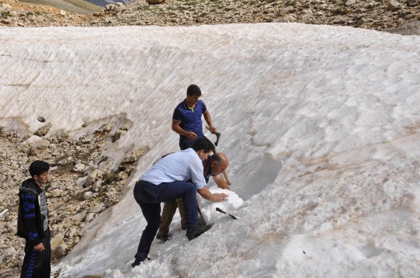 Kar için onlarca kilometre kat ediyorlar