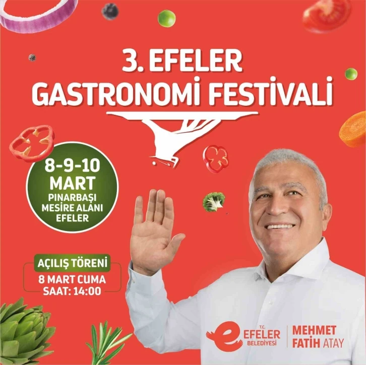 Efeler’de 3’üncü Gastronomi Festivali başlıyor
