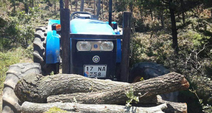 El freni çekilmeden park edilen traktör, sürücüsünü ezdi