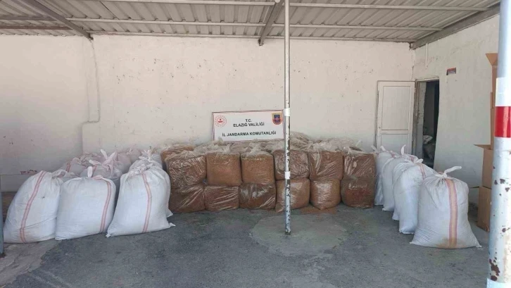 Elazığ’da 1,5 ton kaçak tütün ele geçirildi
