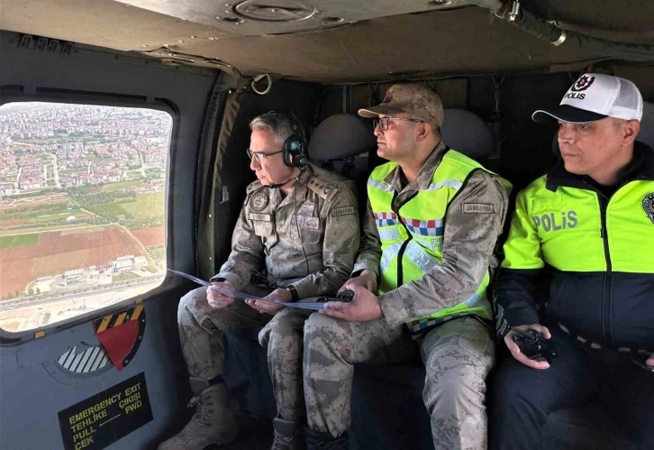 Elazığ’da helikopter destekli trafik denetimi yapıldı
