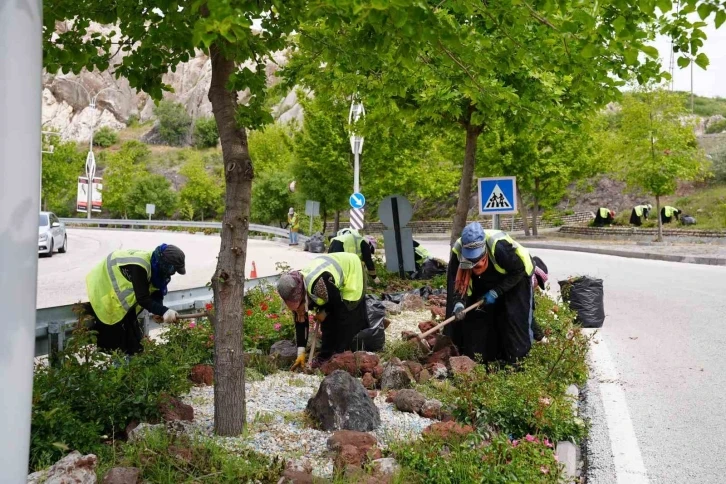 Elazığ’da yeşil alanlarda bahar temizliği
