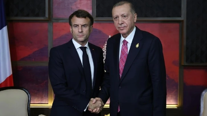 Erdoğan-Macron görüşmesi 