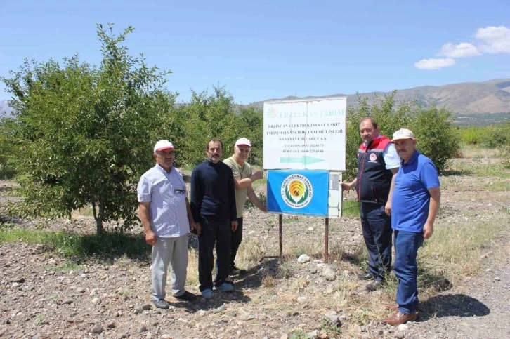 Erzincan’da bahçelere mavi bayrak
