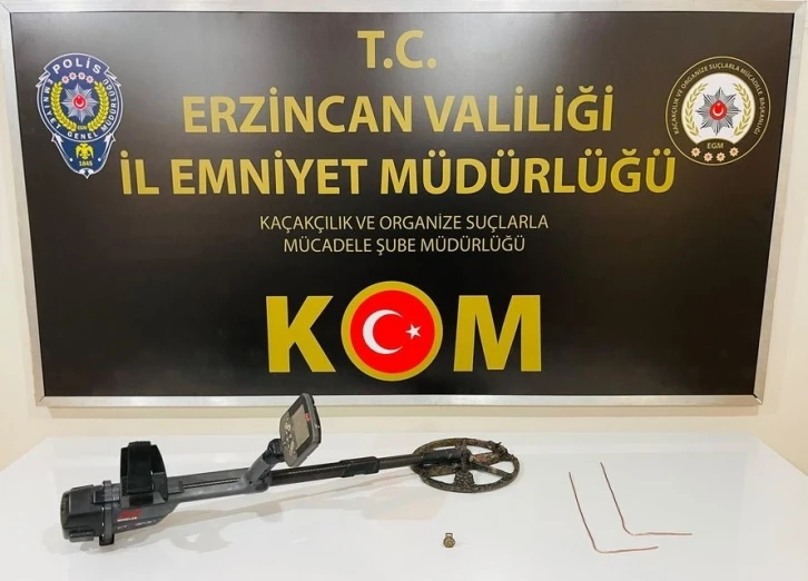 Erzincan’da tarihi eser operasyonu: 3 gözaltı
