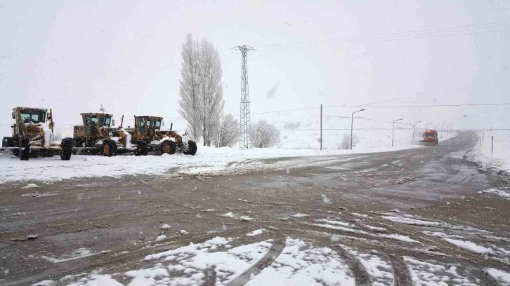 Erzincan’ın yüksek kesimlerinde kar yağışı etkili oldu
