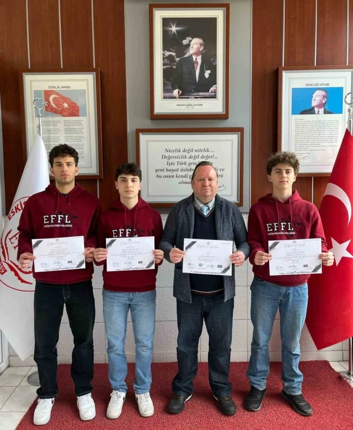 Eskişehir Fatih Fen Lisesi öğrencilerinden dünya 2’nciliği
