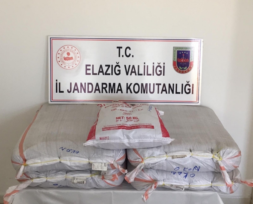 Elazığ’da 171 kilogram kaçak tütün ele geçirildi