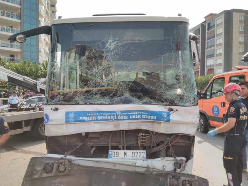 Aydın’da 2 otobüs çarpıştı: 12 yaralı