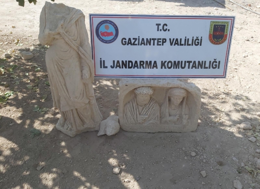 Gaziantep’te Roma dönemine ait tarihi eserler ele geçirildi