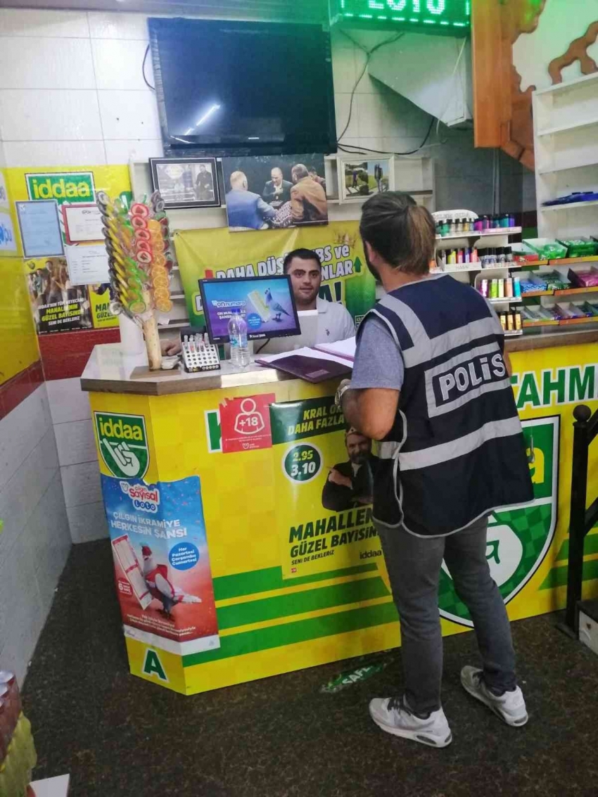 Yasa dışı bahis uygulamasında 27 iş yeri denetlendi