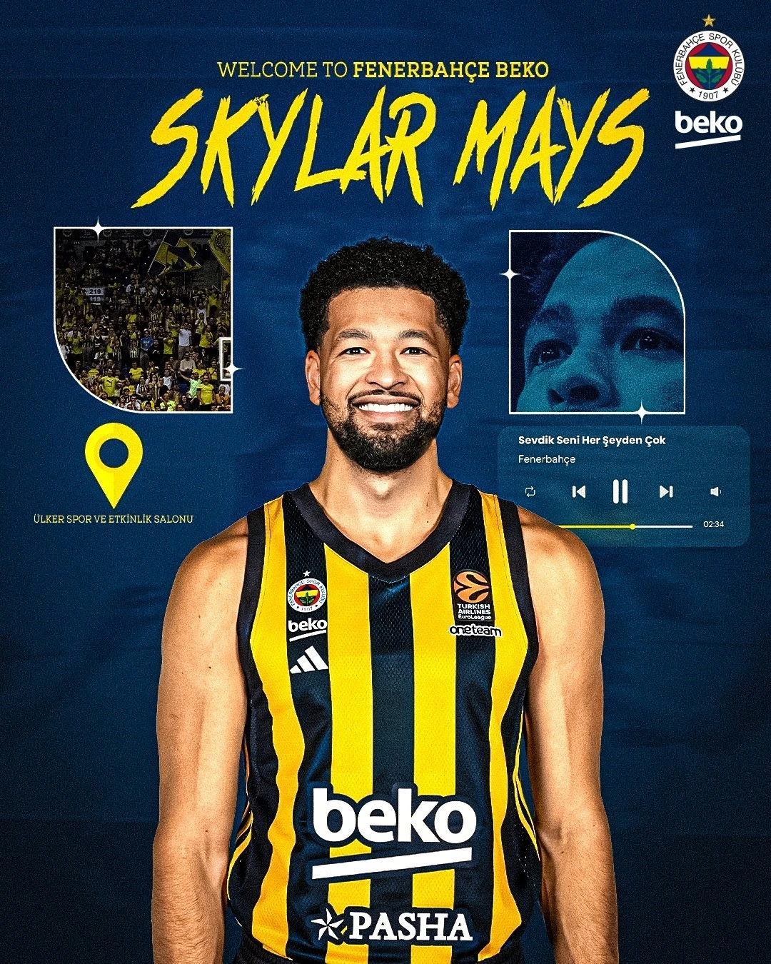 Fenerbahçe Beko, Skylar Mays’ı kadrosuna kattı