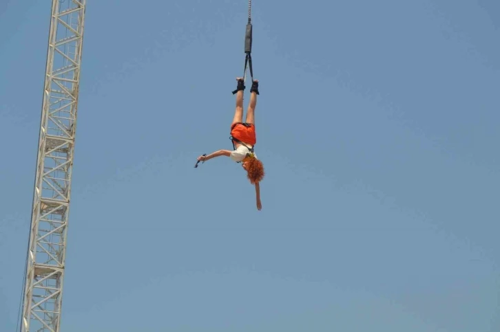 Fethiye’de "bungee jumping" heyecanı
