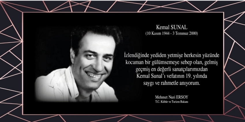 Bakan Ersoy’dan Kemal Sunal paylaşımı