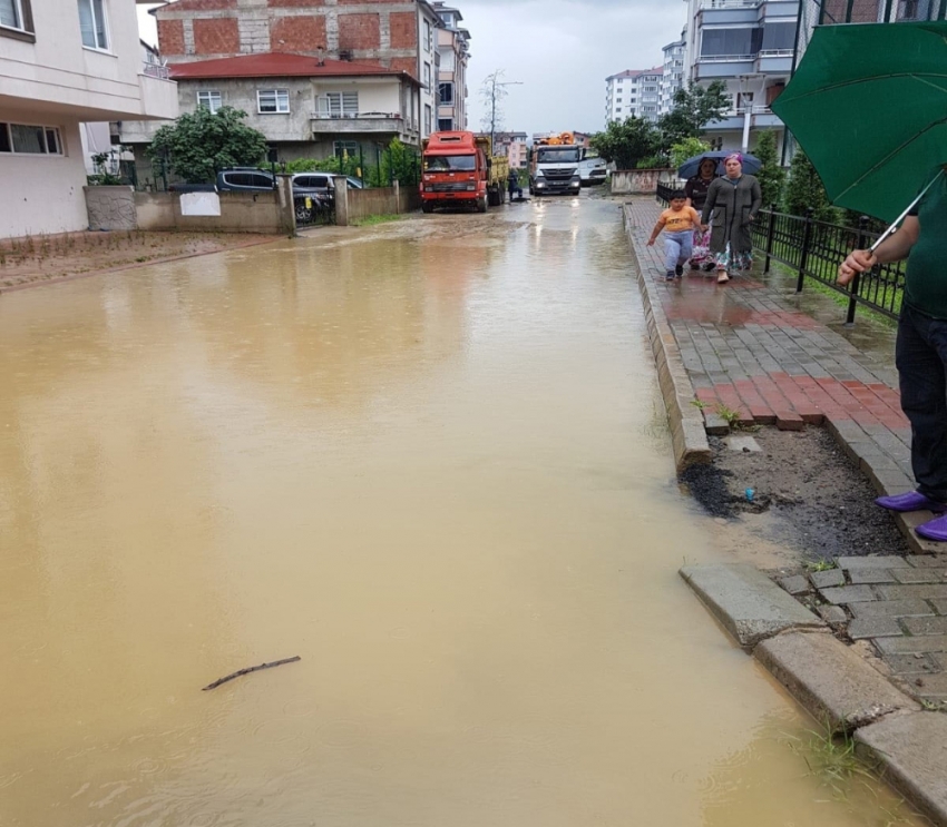 Ordu’da dereler doldu taştı