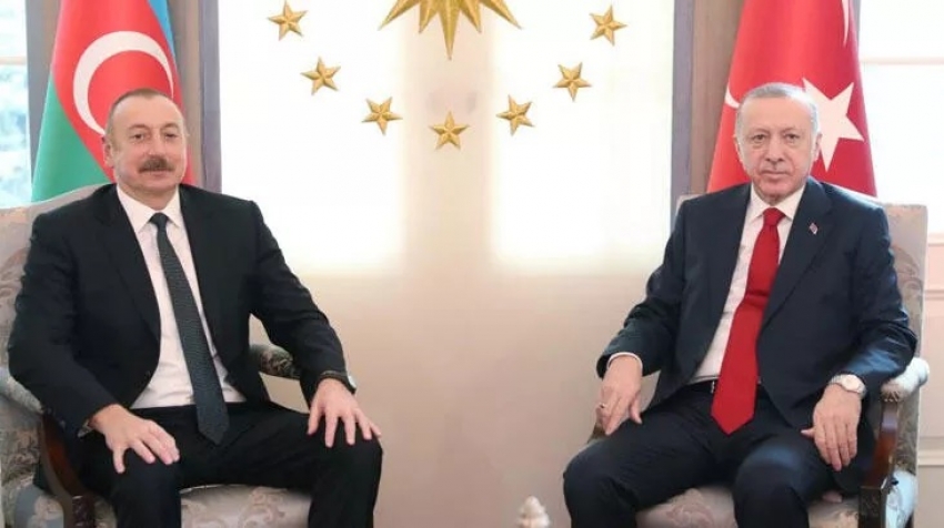 Erdoğan, Aliyev ile bir araya geldi