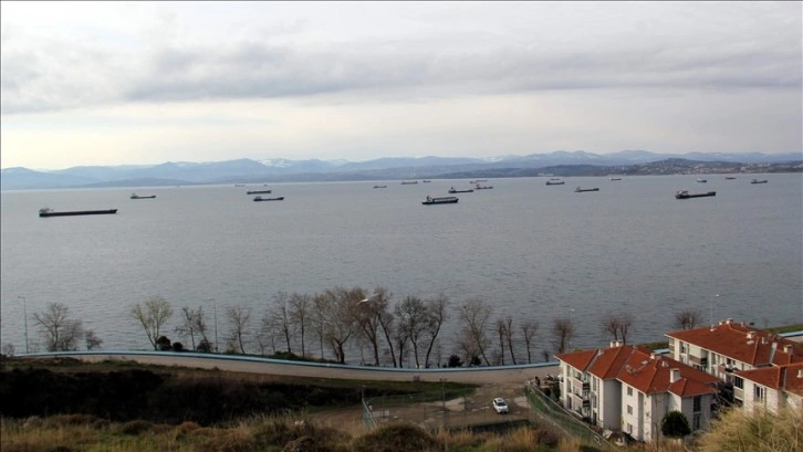 Fırtına uyarısı nedeniyle yük gemileri Sinop doğal limanına sığındı