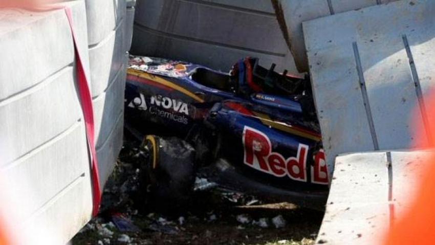 F1'de feci kaza