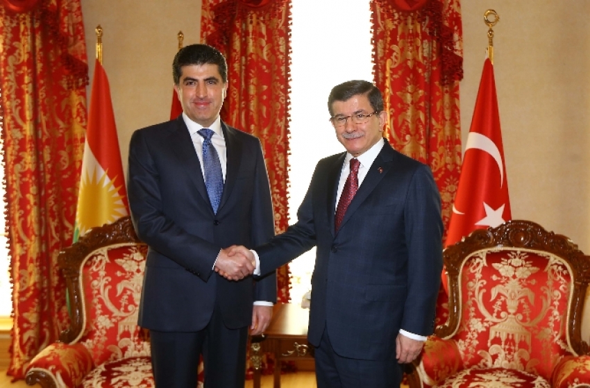 Davutoğlu Barzani ile görüştü