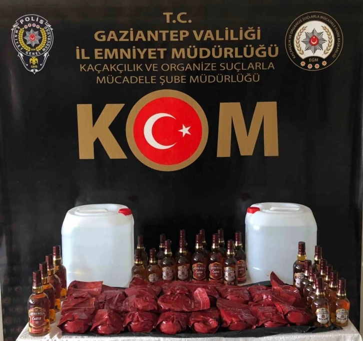 Gaziantep’te 82 kilo kaçak nargile tütünü ele geçirildi
