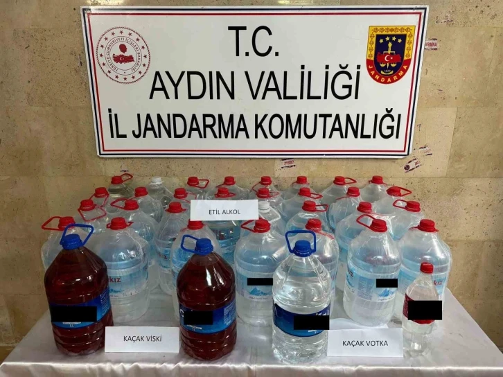 Germencik’te 155 litre etil alkol ele geçirildi
