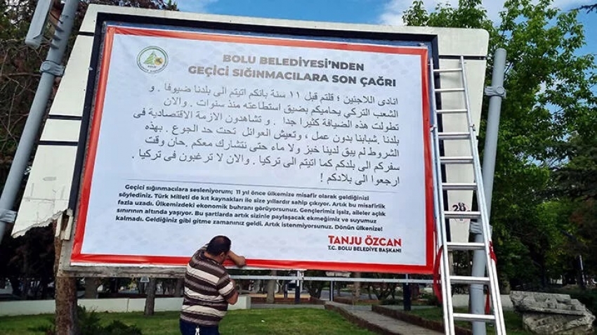 Belediyeden Suriyelilere: Artık istenmiyorsunuz!