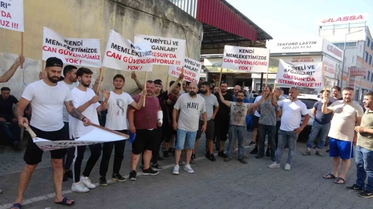 Giresun’da 2 kişinin yaralandığı kavgaya sanayi esnafından tepki
