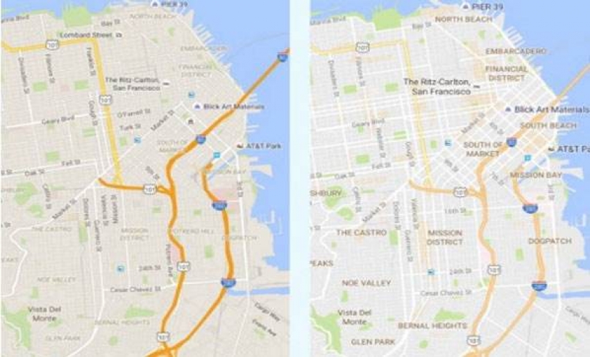 Google Maps'in görünümü yenilendi