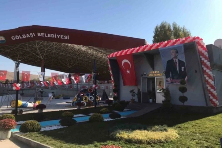 Gölbaşı’nda atıklar geri dönüştürülüyor
