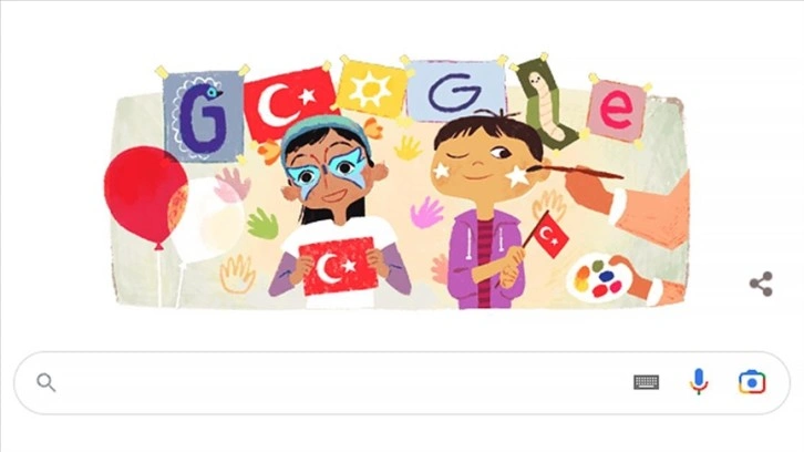 Google 23 Nisan Ulusal Egemenlik ve Çocuk Bayramı'nı kutladı