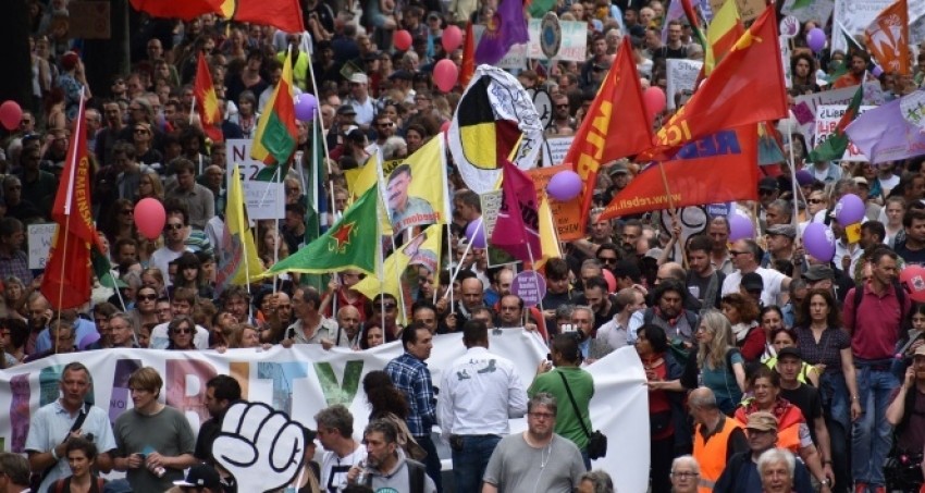 PKK/PYD sempatizanlarından protesto