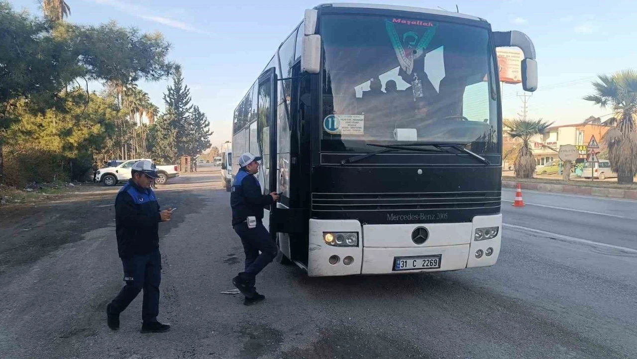 Hatay’da toplu ulaşım araçlarında sıkı denetim
