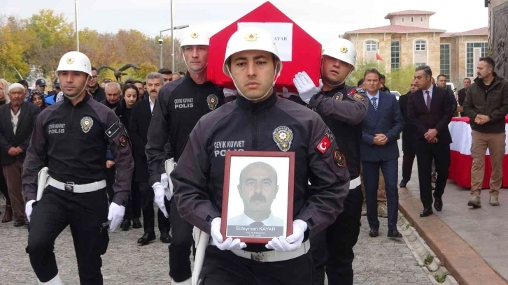 Hayatını kaybeden polis memuru için tören düzenlendi