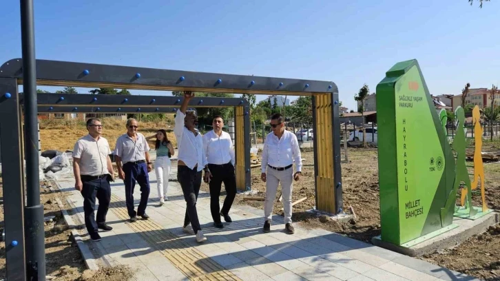 Hayrabolu Millet Bahçesi çok yakında açılıyor
